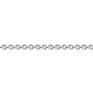 Anker Rund Halsketten im 14 kt. Weißgold - Verschiedene Größen und Längen